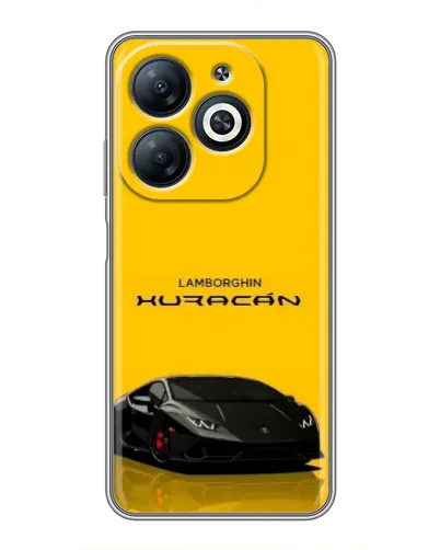 Чехол для Infinix Smart 8 с картинкой «Lamborghini Huracan черный»