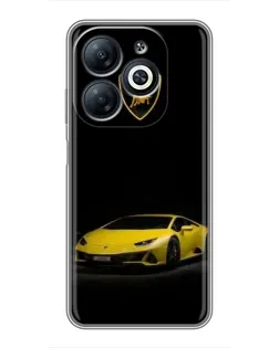 Чохол для Infinix Smart 8 з картинкою «Lamborghini жовтий акцент» Чохол для Infinix Smart 8 з картинкою «Lamborghini жовтий акцент»