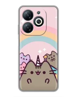 Чохол для Infinix Smart 8 з картинкою «Єдиноріг Pusheen»