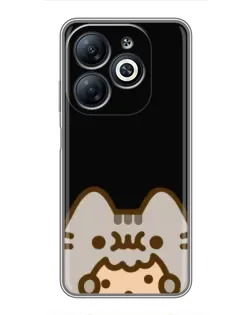 Чохол для Infinix Smart 8 з картинкою «Пушин на чорному» Чохол для Infinix Smart 8 з картинкою «Пушин на чорному»