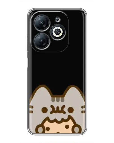 Чехол для Infinix Smart 8 с картинкой «Пушин на черном» Чехол для Infinix Smart 8 с картинкой «Пушин на черном»