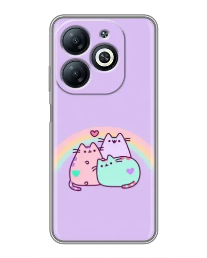 Чехол для Infinix Smart 8 с картинкой «Радужные Пушины» Чехол для Infinix Smart 8 с картинкой «Радужные Пушины»