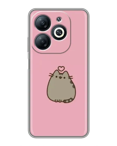 Чехол для Infinix Smart 8 с картинкой «Pusheen сердце» Чехол для Infinix Smart 8 с картинкой «Pusheen сердце»