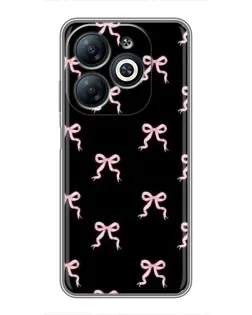 Чехол для Infinix Smart 8 с картинкой «Бант-цветок»