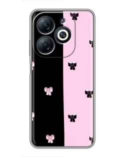 Чехол для Infinix Smart 8 с картинкой «Контрастные банты»