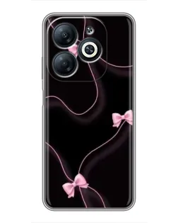 Чехол для Infinix Smart 8 с картинкой «Розовые ленты»