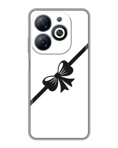 Чехол для Infinix Smart 8 с картинкой «Диагональный бант» Чехол для Infinix Smart 8 с картинкой «Диагональный бант»