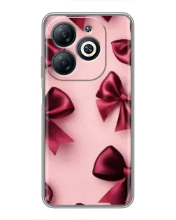 Чехол для Infinix Smart 8 с картинкой «Бордовый атлас»