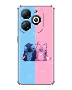 Чехол для Infinix Smart 8 с картинкой «Stitch и Angel Love» Чехол для Infinix Smart 8 с картинкой «Stitch и Angel Love»