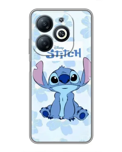 Чехол для Infinix Smart 8 с картинкой «Stitch среди цветов» Чехол для Infinix Smart 8 с картинкой «Stitch среди цветов»