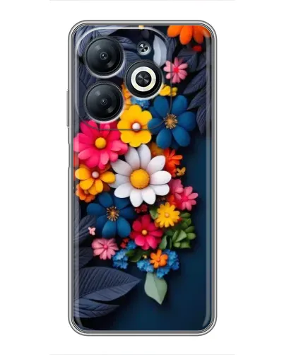 Чехол для Infinix Smart 8 с картинкой «Цветочная феерия»
