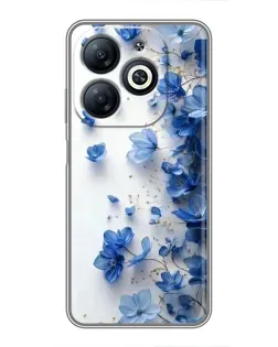 Чохол для Infinix Smart 8 з картинкою «Блакитний квітковий каскад» Чохол для Infinix Smart 8 з картинкою «Блакитний квітковий каскад»