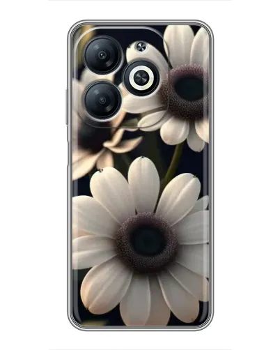 Чехол для Infinix Smart 8 с картинкой «Белые маргаритки макро»