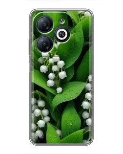 Чохол для Infinix Smart 8 з картинкою «Конвалії в зелені» Чохол для Infinix Smart 8 з картинкою «Конвалії в зелені»