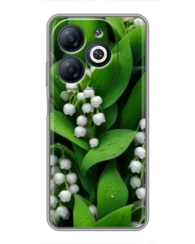 Чехол для Infinix Smart 8 с картинкой «Ландыши в зелени»