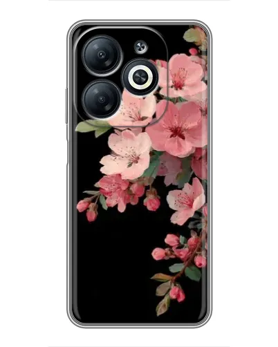 Чехол для Infinix Smart 8 с картинкой «Розовая ветка сакуры»
