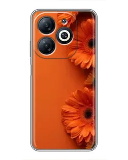 Чохол для Infinix Smart 8 з картинкою «Помаранчеві гербери» Чохол для Infinix Smart 8 з картинкою «Помаранчеві гербери»