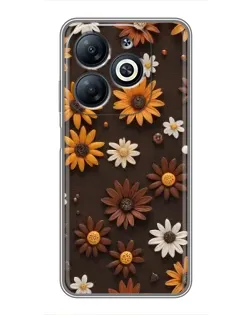 Чохол для Infinix Smart 8 з картинкою «Візерунок з маленьких соняшників» Чохол для Infinix Smart 8 з картинкою «Візерунок з маленьких соняшників»
