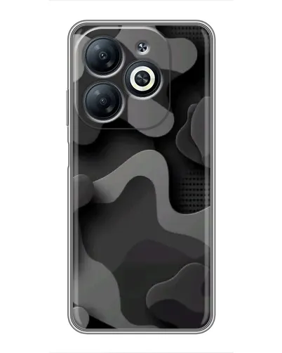 Чехол для Infinix Smart 8 с картинкой «Темный абстрактный камуфляж»