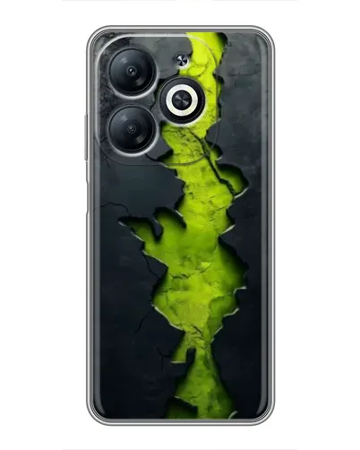 Чехол для Infinix Smart 8 с картинкой «Салатовый разлом скалы»