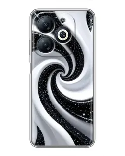 Чохол для Infinix Smart 8 з картинкою «Чорно-біла спіраль» Чохол для Infinix Smart 8 з картинкою «Чорно-біла спіраль»