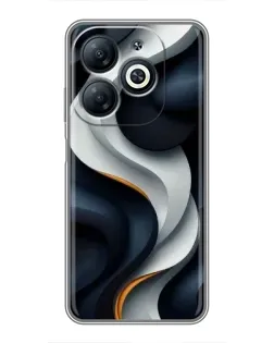 Чохол для Infinix Smart 8 з картинкою «Об'ємні чорно-білі стрічки» Чохол для Infinix Smart 8 з картинкою «Об'ємні чорно-білі стрічки»