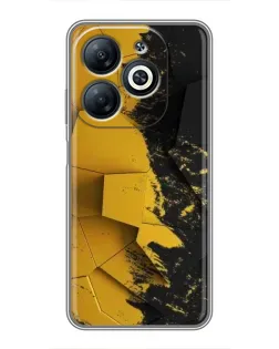 Чехол для Infinix Smart 8 с картинкой «Золотые осколки геометрии»