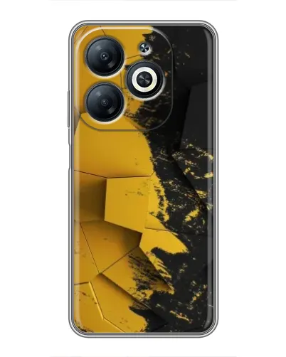 Чехол для Infinix Smart 8 с картинкой «Золотые осколки геометрии»