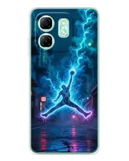 Чохол для Infinix Smart 9 з картинкою «Jordan Gold Jumpman»
