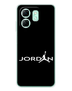 Чохол для Infinix Smart 9 з картинкою «Jordan White Logo»