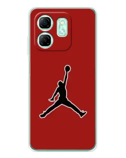 Чохол для Infinix Smart 9 з картинкою «Jordan Red Back»