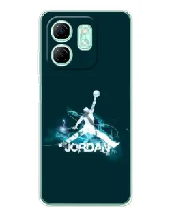 Чохол для Infinix Smart 9 з картинкою «Jordan Blue Fire»