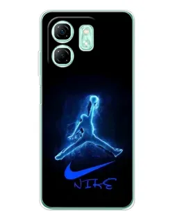 Чохол для Infinix Smart 9 з картинкою «Jordan Neon Blue»