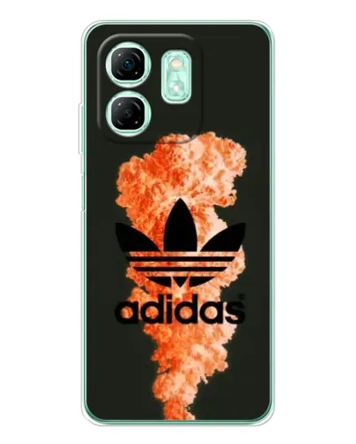 Чохол для Infinix Smart 9 з картинкою «Помаранчевий дим Adidas»