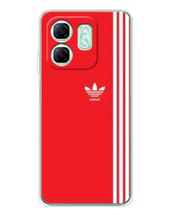 Чохол для Infinix Smart 9 з картинкою «Червоний мінімалізм Adidas»