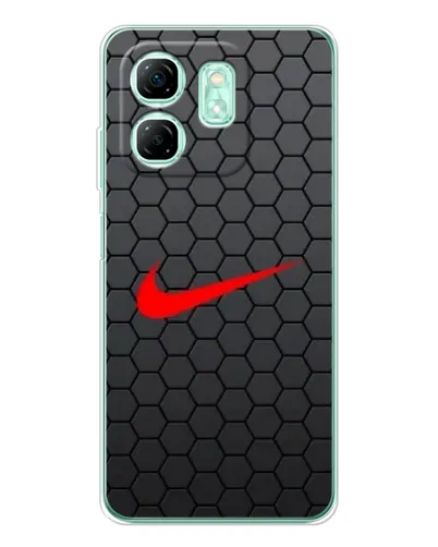 Чохол для Infinix Smart 9 з картинкою «Nike — карбонова сітка»
