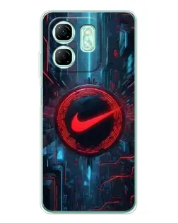 Чохол для Infinix Smart 9 з картинкою «Техногенний стиль Nike»
