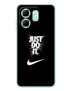 Чохол для Infinix Smart 9 з картинкою «Текстовий принт Nike»