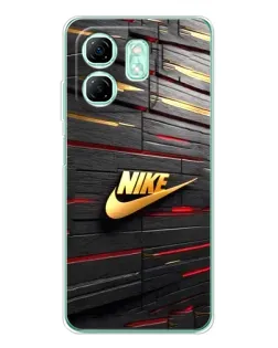 Чохол для Infinix Smart 9 з картинкою «Золотий Nike на металі»
