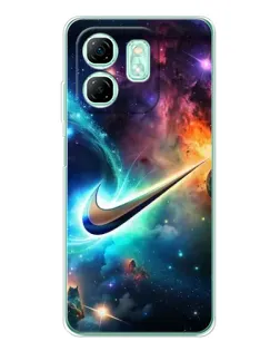 Чохол для Infinix Smart 9 з картинкою «Космічний Nike Swoosh»
