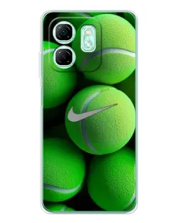 Чохол для Infinix Smart 9 з картинкою «Тенісні м'ячі Найк»
