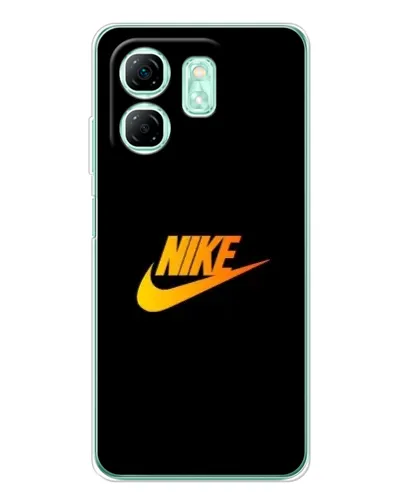 Чохол для Infinix Smart 9 з картинкою «Золотий логотип Nike»