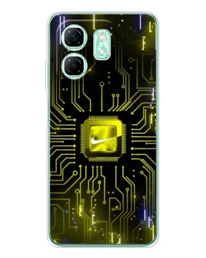 Чохол для Infinix Smart 9 з картинкою «Nike — золота іскра»