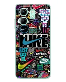 Чехол для Infinix Smart 9 с картинкой «Яркий коллаж Nike» Чехол для Infinix Smart 9 с картинкой «Яркий коллаж Nike»