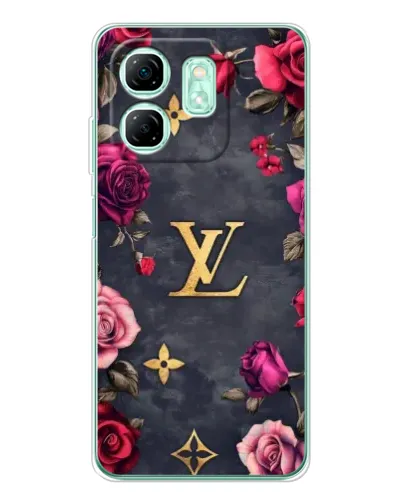 Чохол для Infinix Smart 9 з картинкою «Квітковий Louis Vuitton»
