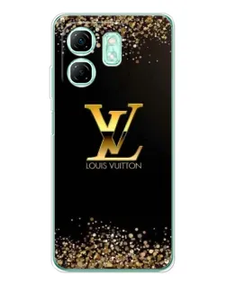Чохол для Infinix Smart 9 з картинкою «LV — золоті іскри»