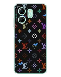 Чохол для Infinix Smart 9 з картинкою «Кольорова монограма LV»