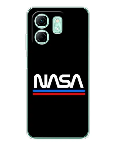 Чохол для Infinix Smart 9 з картинкою «NASA — класика Red Blue» Чохол для Infinix Smart 9 з картинкою «NASA — класика Red Blue»
