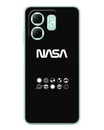 Чохол для Infinix Smart 9 з картинкою «NASA — технічний принт» Чохол для Infinix Smart 9 з картинкою «NASA — технічний принт»