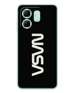 Чохол для Infinix Smart 9 з картинкою «NASA — вертикальний логотип»